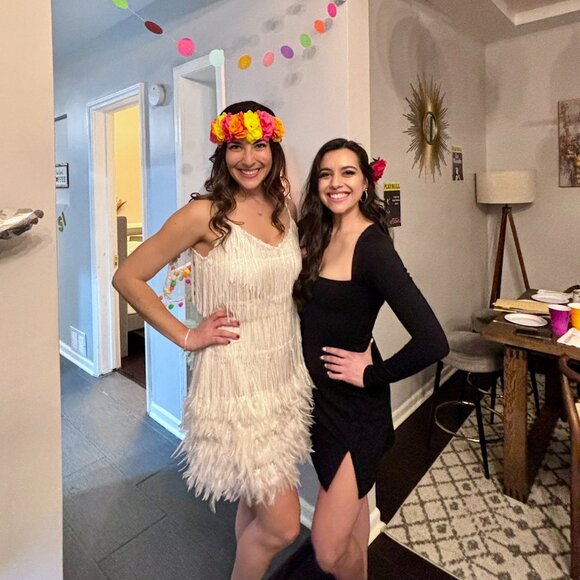 Fun White Fringe Dress! - Picture 1 of 2